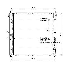 Acquista Radiatore motore da AVA COOLING SYSTEMS DW2125 a buon mercato per soli 1030,54 €