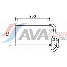 Acquista Radiatore motore da AVA COOLING SYSTEMS DW2109 a buon mercato per soli 107,90 €