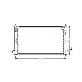 Achetez des Radiateur du moteur AVA COOLING SYSTEMS MTA2207 à prix pour 89,82 €
