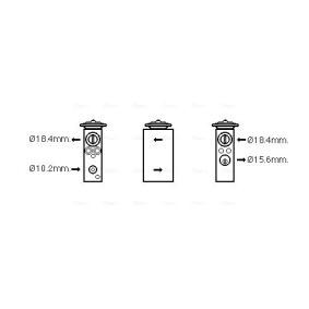 Expansionsventil, Klimaanlage von AVA COOLING SYSTEMS FT1405