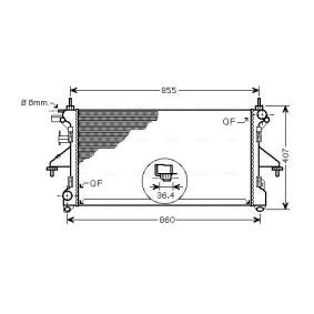 Achetez des Radiateur du moteur AVA COOLING SYSTEMS PEA2304 à prix pour 93,14 €