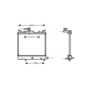 Comprar Radiador, refrigeración del motor de AVA COOLING SYSTEMS SZA2057 a bajo precio de 136,85 €