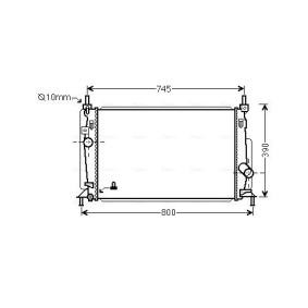 Achetez des Radiateur du moteur AVA COOLING SYSTEMS MZ2237 à prix pour 197,33 €