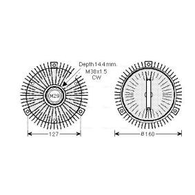Kjøp Clutch, kjølevifte av AVA COOLING SYSTEMS MSC490 til den lave prisen 1796,46 NOK