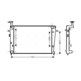 Achetez des Radiateur du moteur AVA COOLING SYSTEMS HY2275 à prix pour 253,82 €