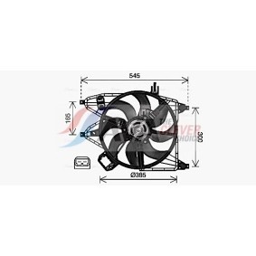 Achetez des Radiateur du moteur AVA COOLING SYSTEMS HY2277 à prix pour 93,60 €