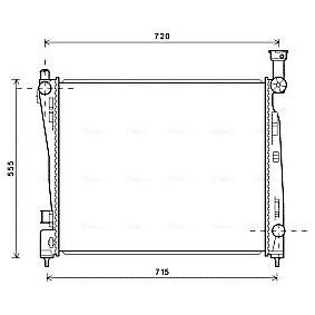 Achetez des Radiateur du moteur AVA COOLING SYSTEMS JE2055 à prix pour 305,24 €