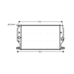 Achetez des Radiateur du moteur AVA COOLING SYSTEMS TO2402 à prix pour 241,42 €
