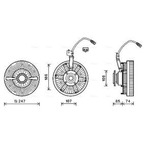 Kupplung, Kühlerlüfter für MAN von AVA COOLING SYSTEMS
