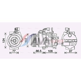 Acquista Compressore aria condizionata da AVA COOLING SYSTEMS HYK214 a buon mercato per soli 442,58 €