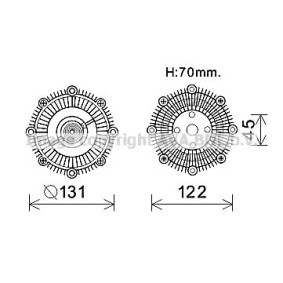 Acquista Frizione ventola da AVA COOLING SYSTEMS TOC591 a buon mercato per soli 30,68 €