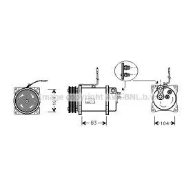 Acquista Compressore aria condizionata da AVA COOLING SYSTEMS SBK041 a buon mercato per soli 1022,79 €