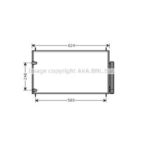 Achetez des Condenseur, climatisation AVA COOLING SYSTEMS TO5405 à prix pour 108,59 €