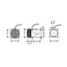 Kjøp AC-kompressor av AVA COOLING SYSTEMS CNAK030 til den lave prisen 6078,13 NOK