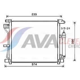 Klimakondensator für DACIA von AVA COOLING SYSTEMS