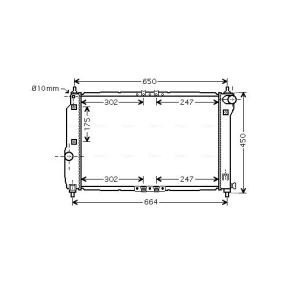 Achetez des Radiateur du moteur AVA COOLING SYSTEMS DWA2067 à prix pour 128,75 €