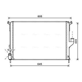 Achetez des Radiateur du moteur AVA COOLING SYSTEMS RTA2477 à prix pour 107,34 €