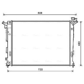 Achetez des Radiateur du moteur AVA COOLING SYSTEMS HY2285 à prix pour 239,40 €