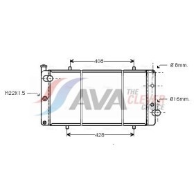 Kjøp Radiator, motorkjøling av AVA COOLING SYSTEMS HD2006 til den lave prisen 13509,68 NOK