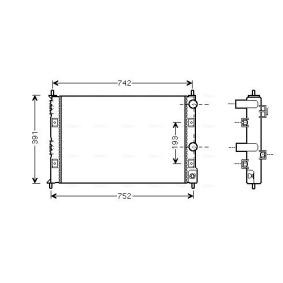 Kühler, Motorkühlung CRA2076 von AVA COOLING SYSTEMS günstig für 186,96 € online kaufen