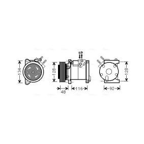 Achetez des Compresseur de climatisation AVA COOLING SYSTEMS CRAK102 à prix pour 554,54 €