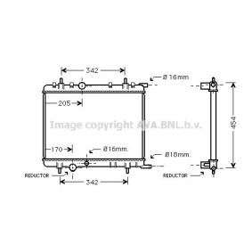 Achetez des Radiateur du moteur AVA COOLING SYSTEMS PEA2238 à prix pour 54,68 €