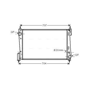 Acquista Radiatore motore da AVA COOLING SYSTEMS OLA2423 a buon mercato per soli 154,10 €
