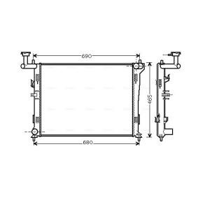 Achetez des Radiateur du moteur AVA COOLING SYSTEMS HYA2179 à prix pour 90,13 €