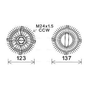 Kjøp Clutch, kjølevifte av AVA COOLING SYSTEMS FDC449 til den lave prisen 657,48 NOK
