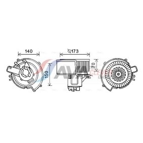 Achetez des Motoventilateur AVA COOLING SYSTEMS FT7571 à prix pour 102,73 €