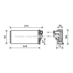 Acquista Scambiatore calore per riscaldamento abitacolo da AVA COOLING SYSTEMS PE6359 a buon mercato per soli 68,81 €