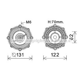 Kjøp Clutch, kjølevifte av AVA COOLING SYSTEMS TOC593 til den lave prisen 474,89 NOK