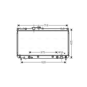 Achetez des Radiateur du moteur AVA COOLING SYSTEMS TO2556 à prix pour 251,72 €