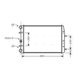 Achetez des Radiateur du moteur AVA COOLING SYSTEMS SAA2008 à prix pour 106,95 €
