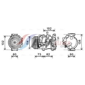 Achetez des Radiateur du moteur AVA COOLING SYSTEMS JE2054 à prix pour 130,83 €