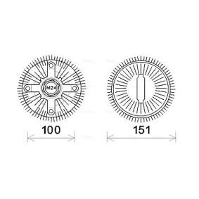 Kjøp Clutch, kjølevifte av AVA COOLING SYSTEMS FDC448 til den lave prisen 797,30 NOK