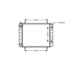 Achetez des Radiateur du moteur AVA COOLING SYSTEMS AUA2082 à prix pour 317,11 €