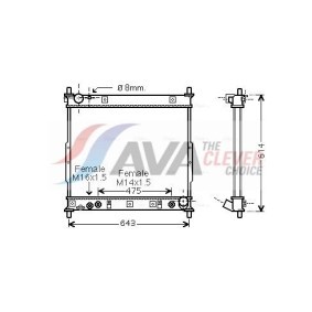 Klimakondensator DW5114 von AVA COOLING SYSTEMS günstig für 1098,12 € online kaufen