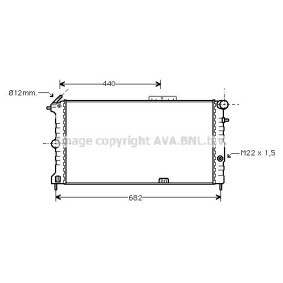 Achetez des Radiateur du moteur AVA COOLING SYSTEMS OL2190 à prix pour 72,10 €