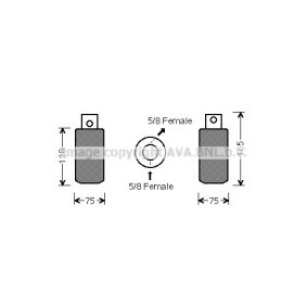 Köp Torkfilter från AVA COOLING SYSTEMS på nätet till LT 28-46 II Flak / Chassi (2DC, 2DF, 2DG, 2DL, 2DM) till schyssta priser