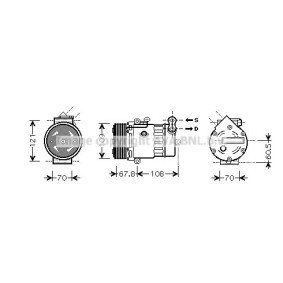 Acquista Compressore aria condizionata da AVA COOLING SYSTEMS OLK377 a buon mercato per soli 262,56 €