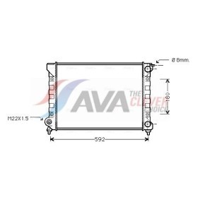 Kühler, Motorkühlung von AVA COOLING SYSTEMS MS2152