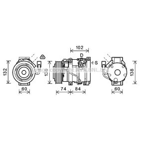 Klimakompressor von AVA COOLING SYSTEMS TOK611