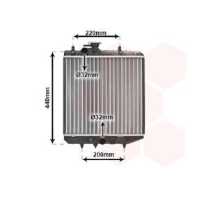 Achetez des Radiateur du moteur VAN WEZEL 11002024 à prix pour 82,23 €