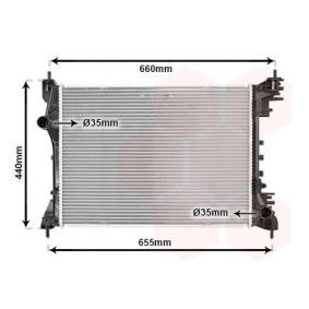 Achetez des Radiateur du moteur VAN WEZEL 01002117 à prix pour 175,17 €