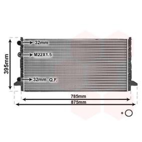 Kjøp Radiator, motorkjøling av VAN WEZEL 58002121 til den lave prisen 1020,94 NOK