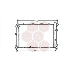 Achetez des Radiateur du moteur VAN WEZEL 82002024 à prix pour 288,06 €