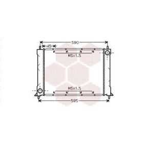 Achetez des Radiateur du moteur VAN WEZEL 02002119 à prix pour 78,88 €