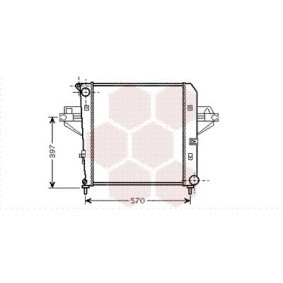 Achetez des Radiateur du moteur VAN WEZEL 21002046 à prix pour 191,90 €