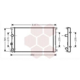 Achetez des Radiateur du moteur VAN WEZEL 43002276 à prix pour 77,47 €